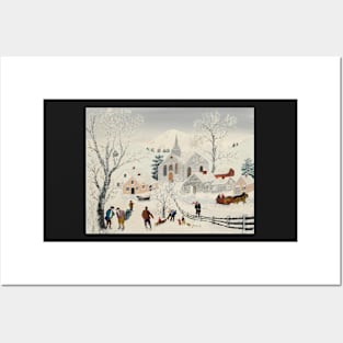 grandma moses Posters and Art